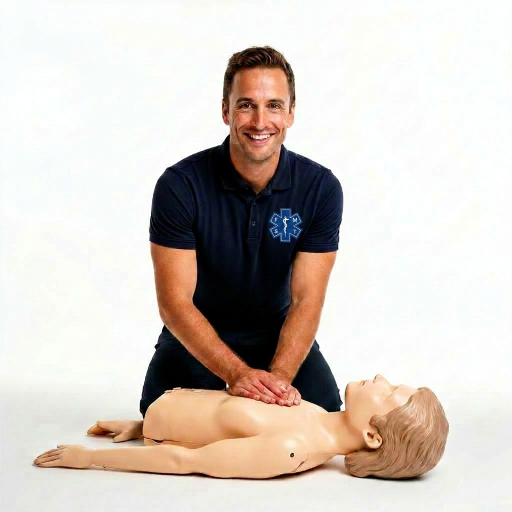 FMTS trainer demonstreert reanimatie